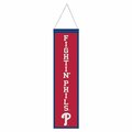 Wraft Fanatics 8 x 32 in. MLB Heritage Slogan Design Philadelphia Phillies Wool Banner 9416647829